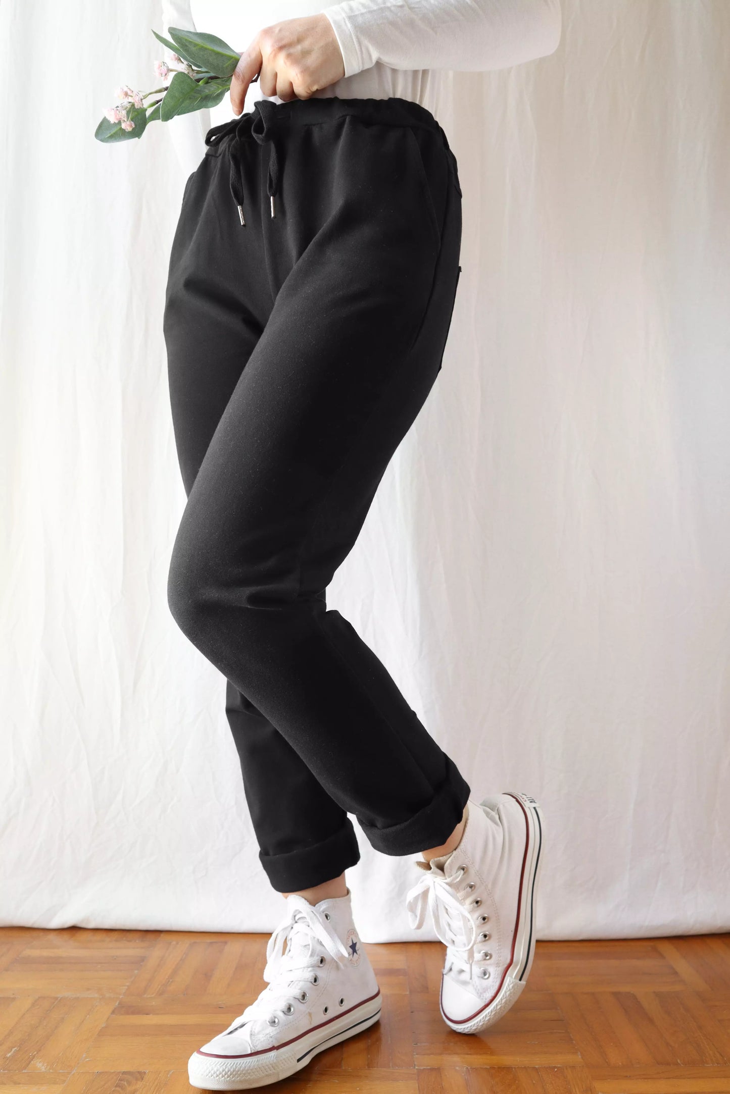 Pull-on Pants | Black