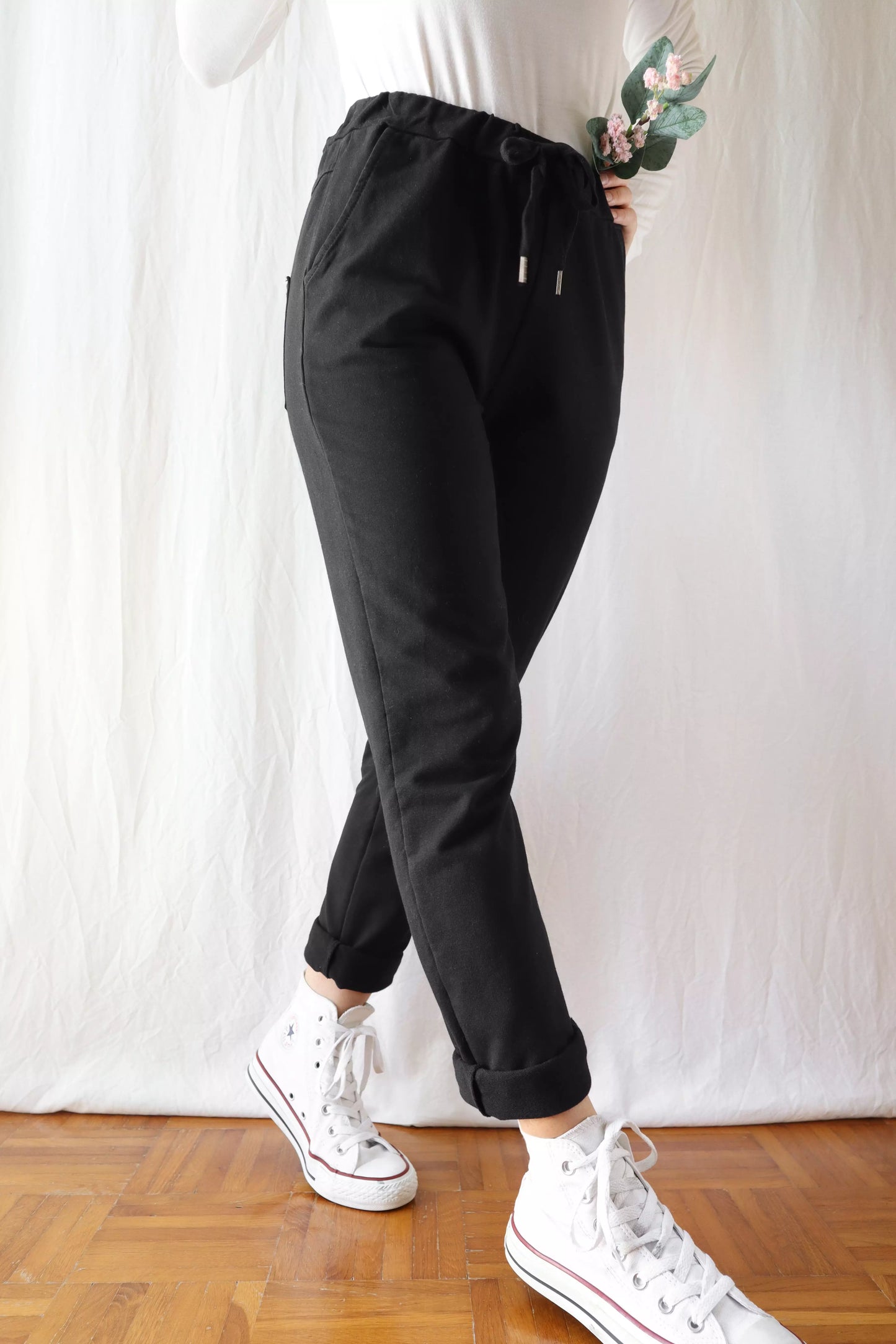 Pull-on Pants | Black