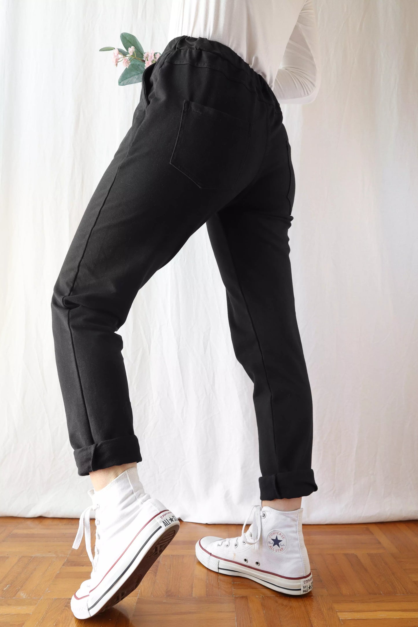 Pull-on Pants | Black