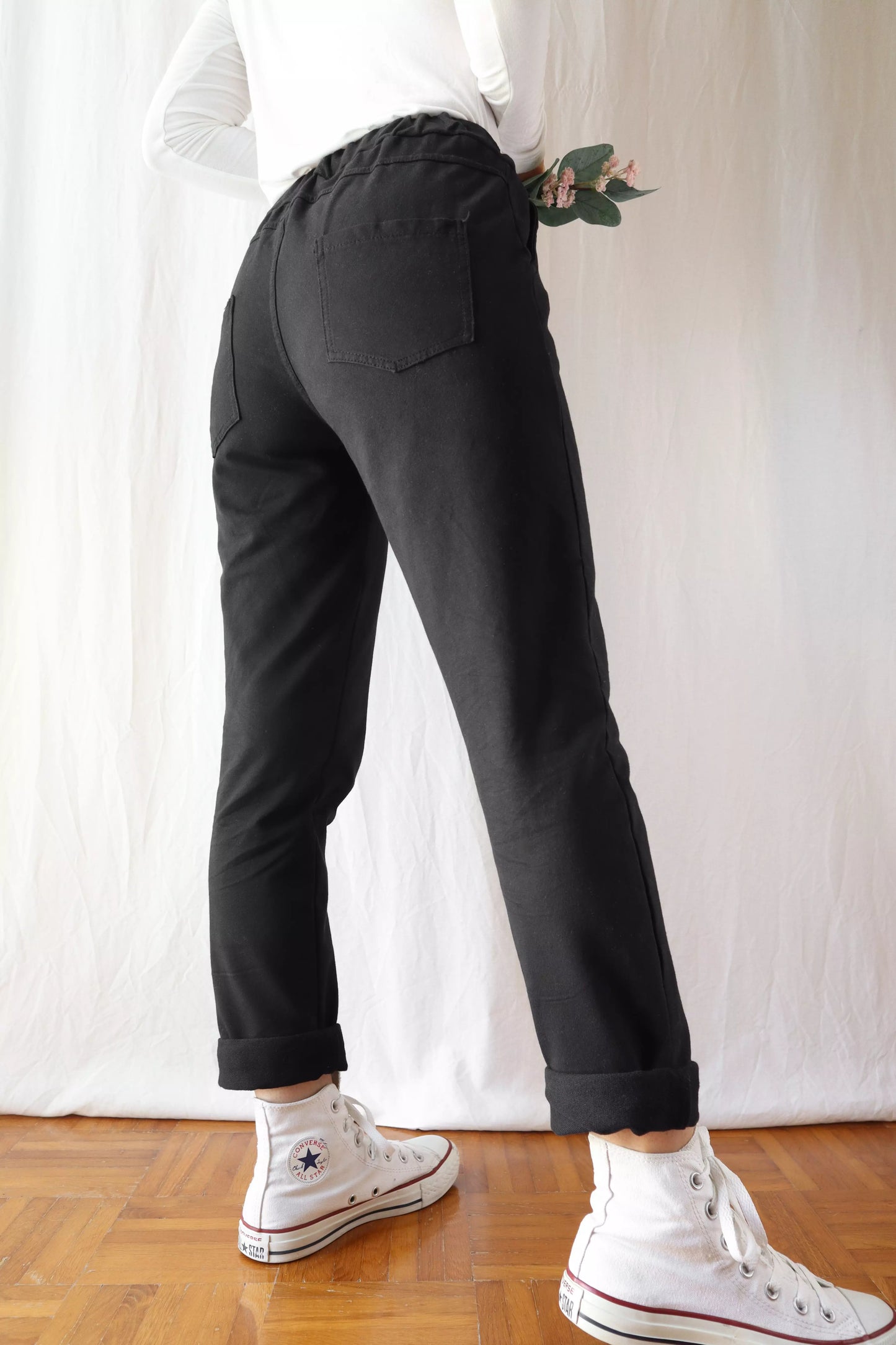 Pull-on Pants | Black