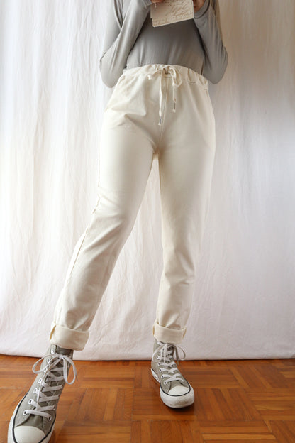 Pull-on Pants | Cream