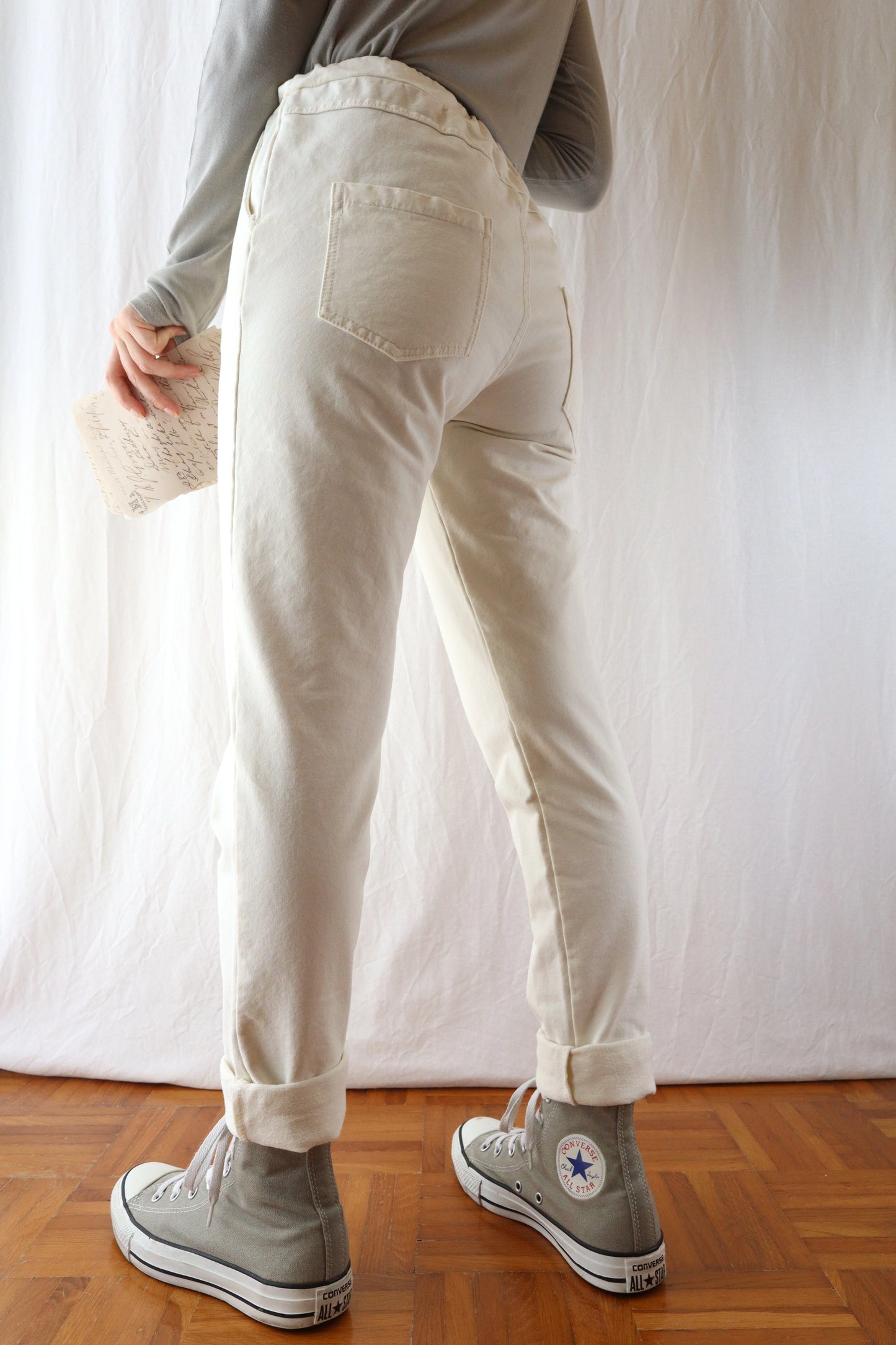 Pull-on Pants | Cream