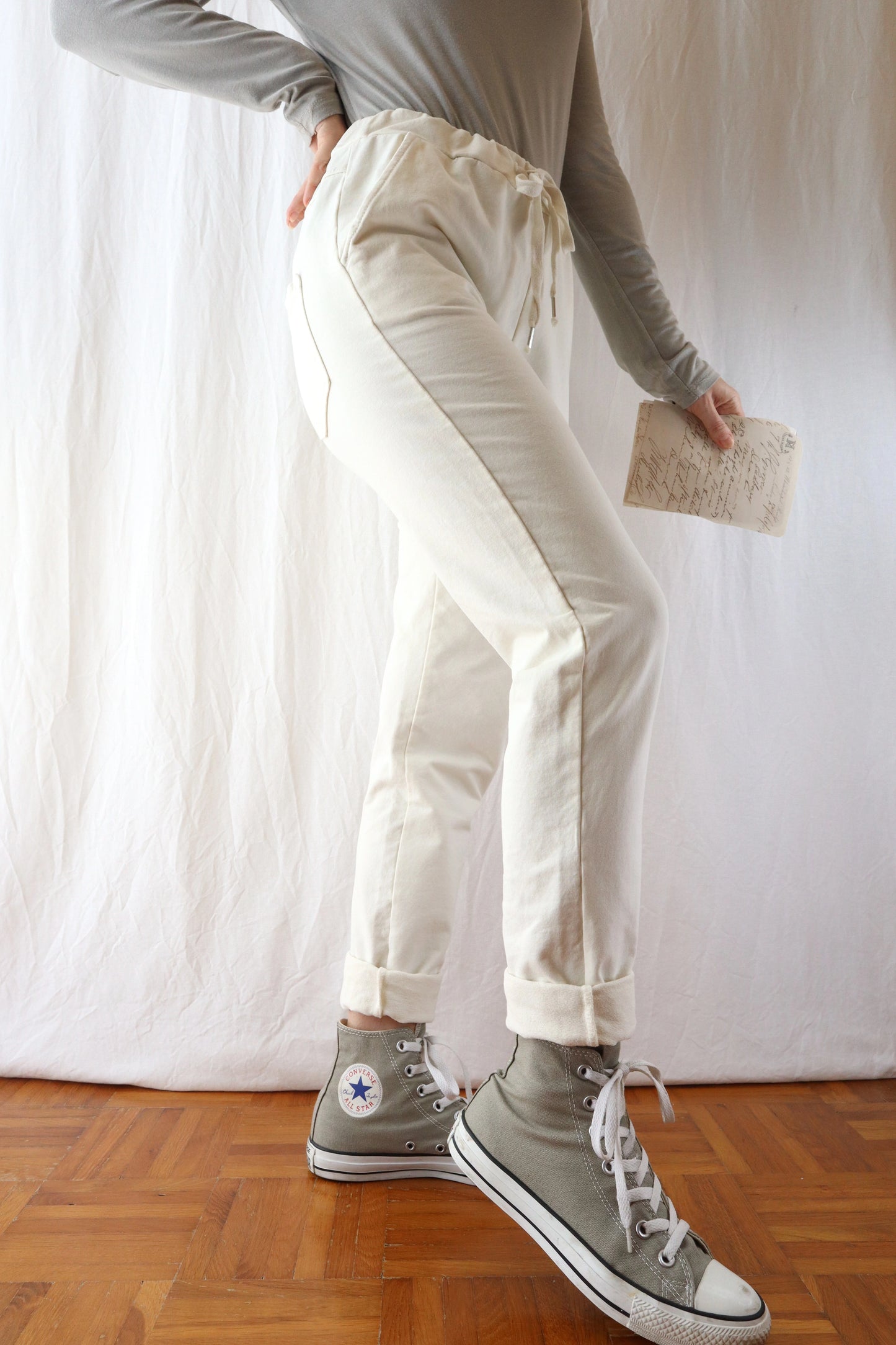 Pull-on Pants | Cream