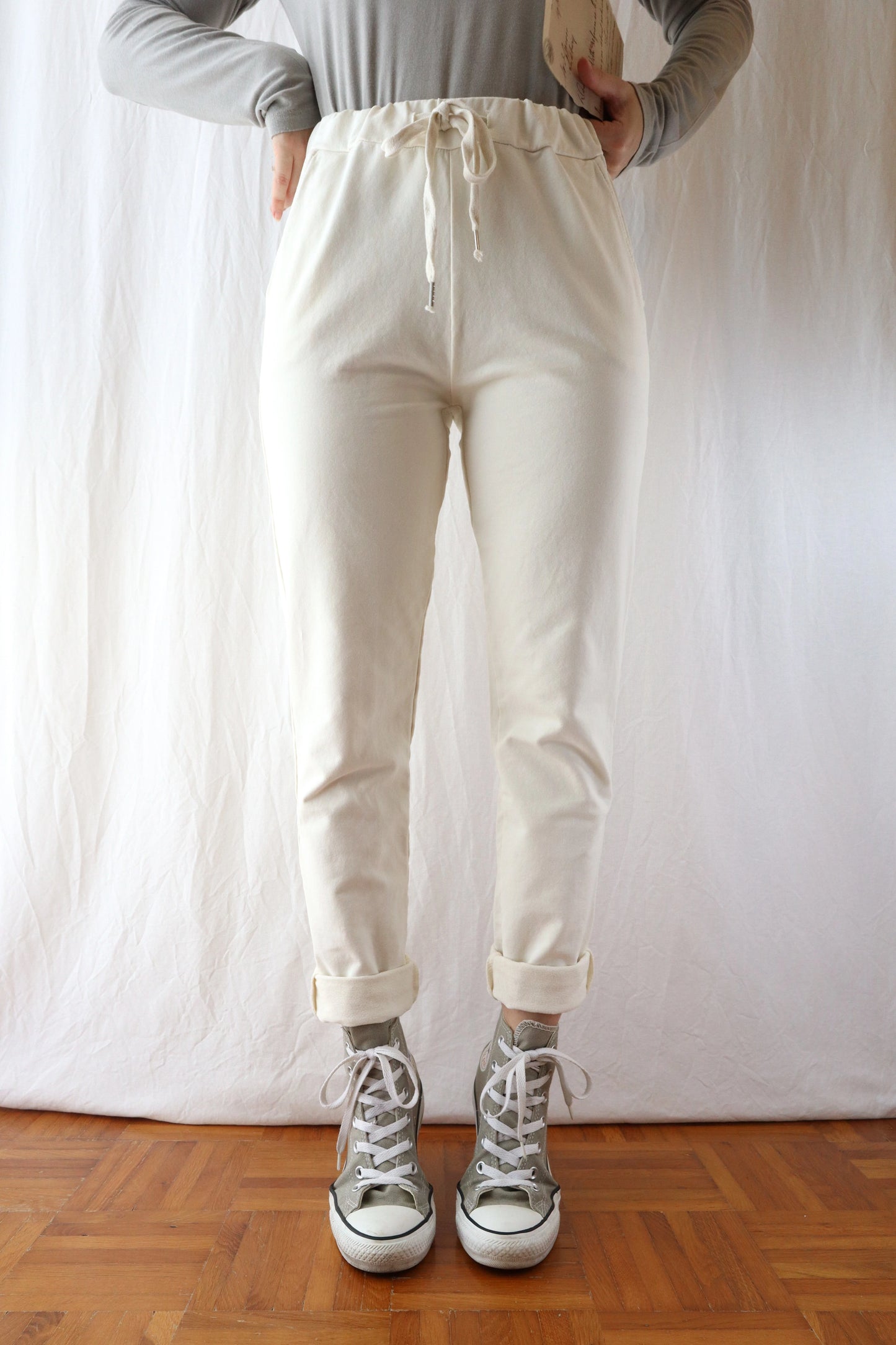 Pull-on Pants | Cream