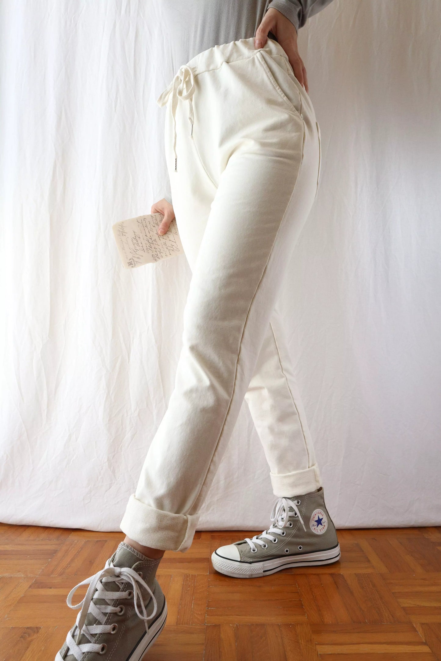 Pull-on Pants | Cream