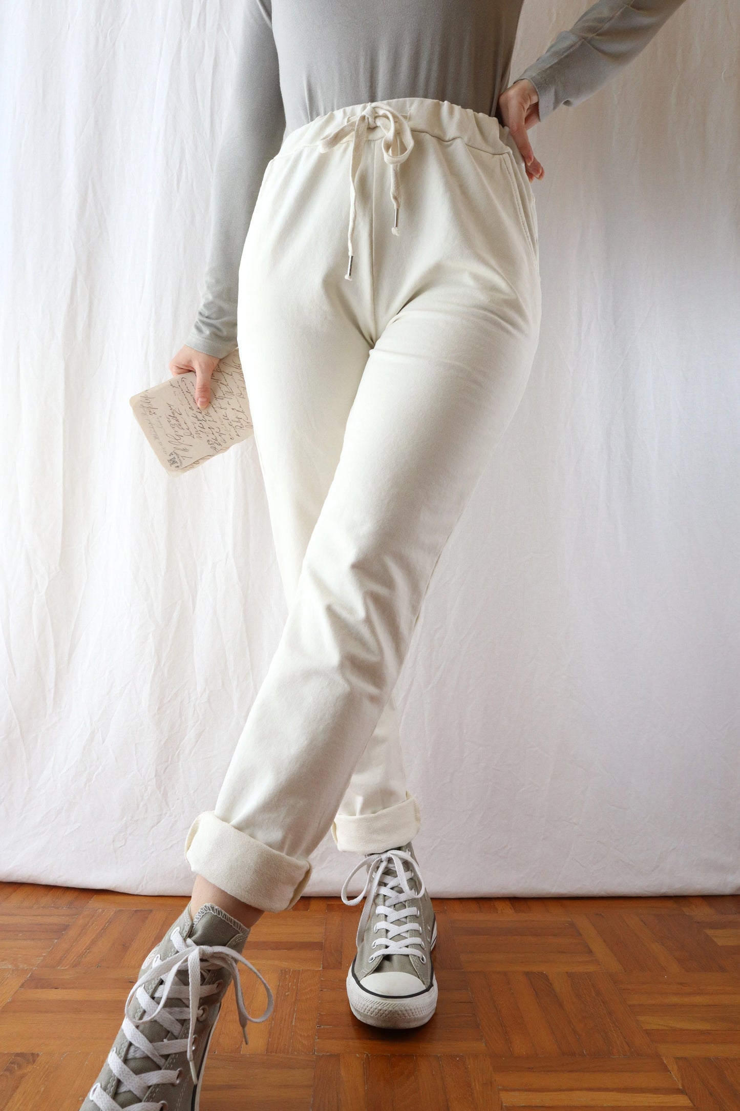 Pull-on Pants | Cream