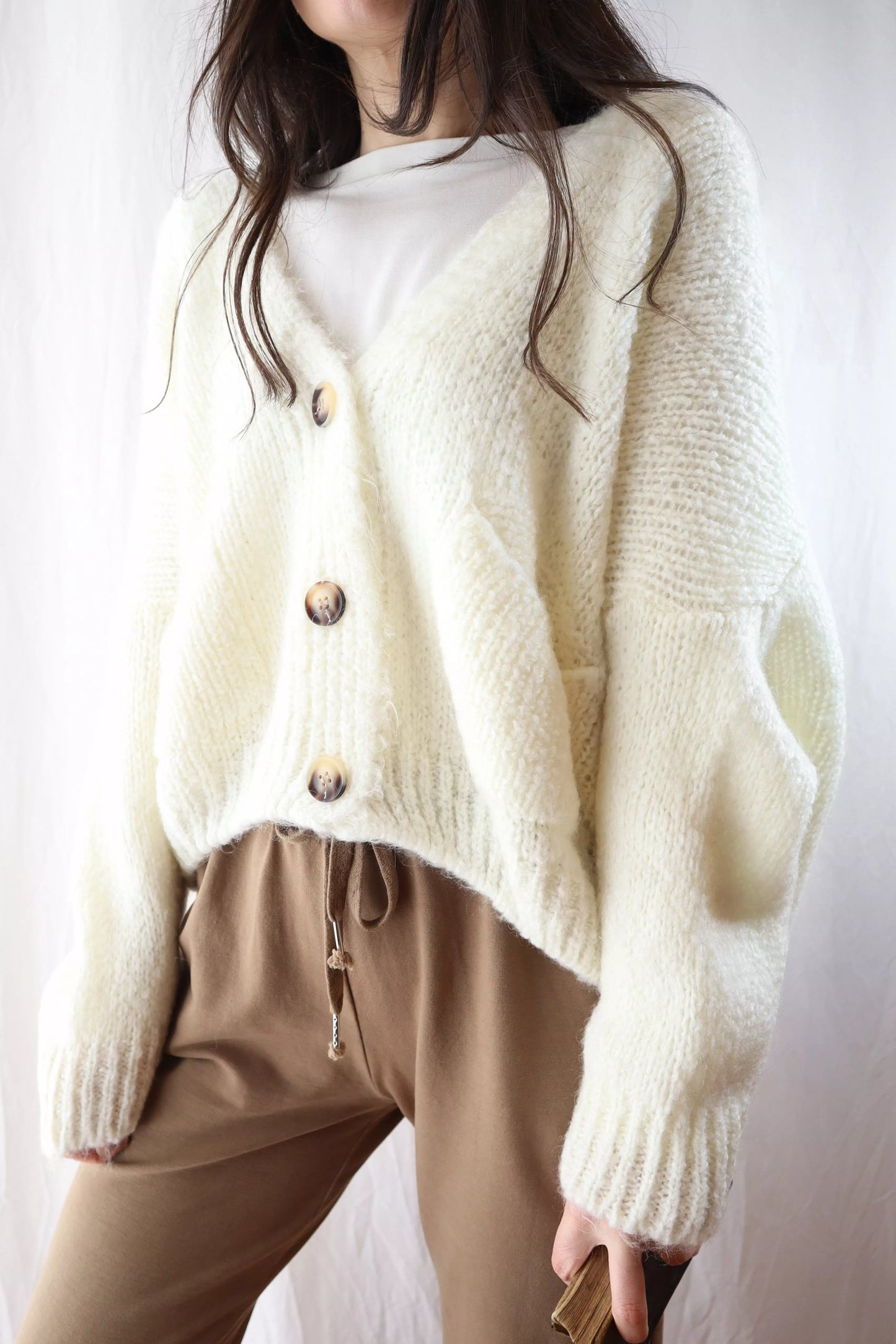 Cardigan Over in Misto Mohair