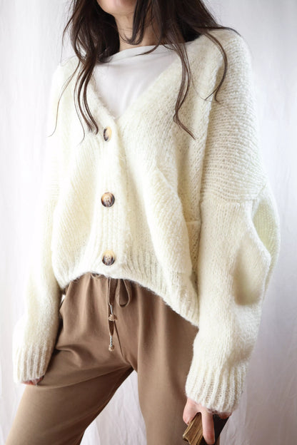 Oversized Mohair-blend Cardigan