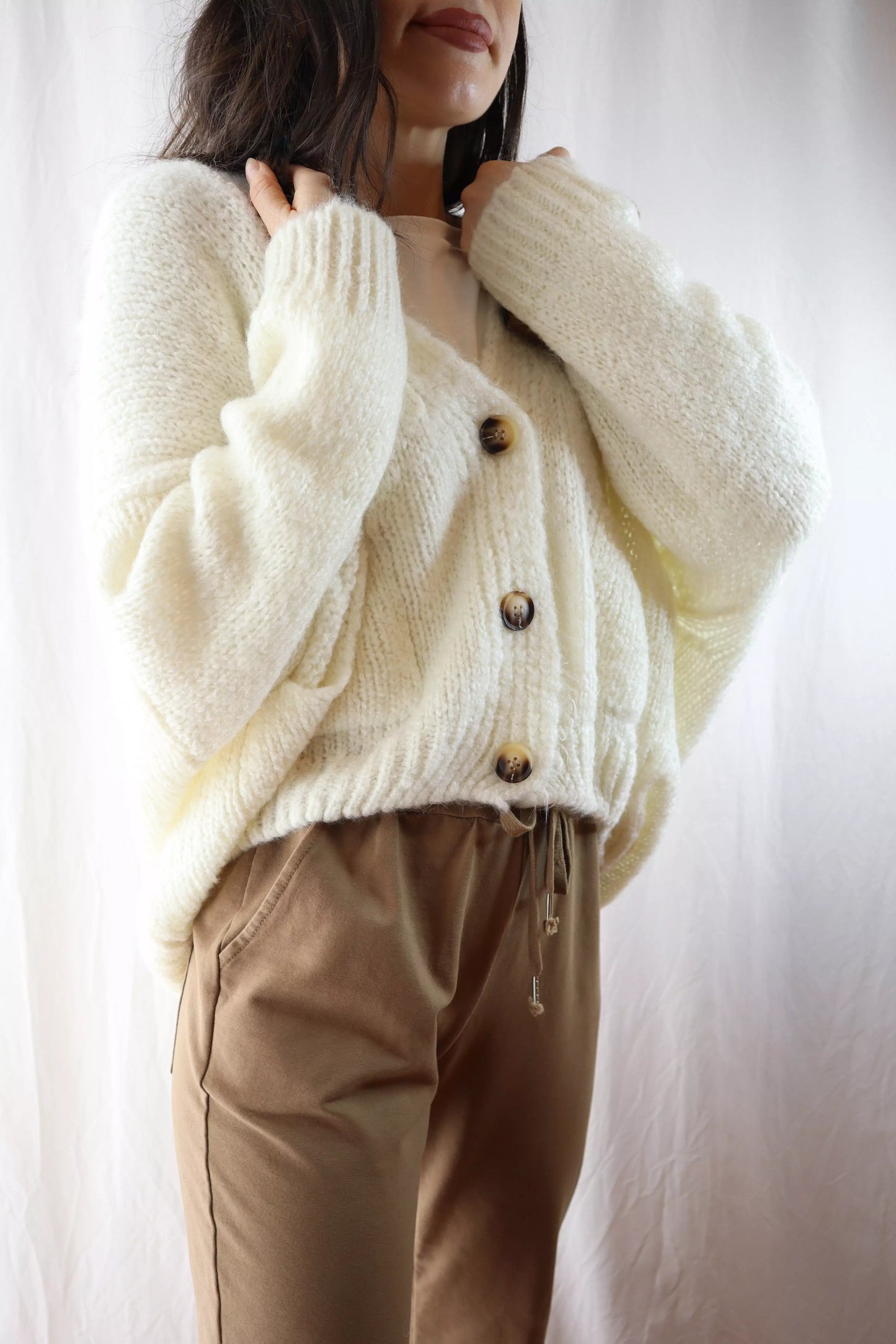 Oversized Mohair-blend Cardigan