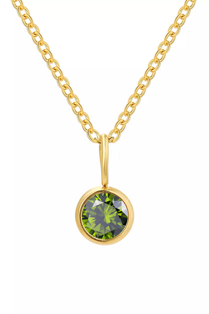 Birthstone Pendant Necklace