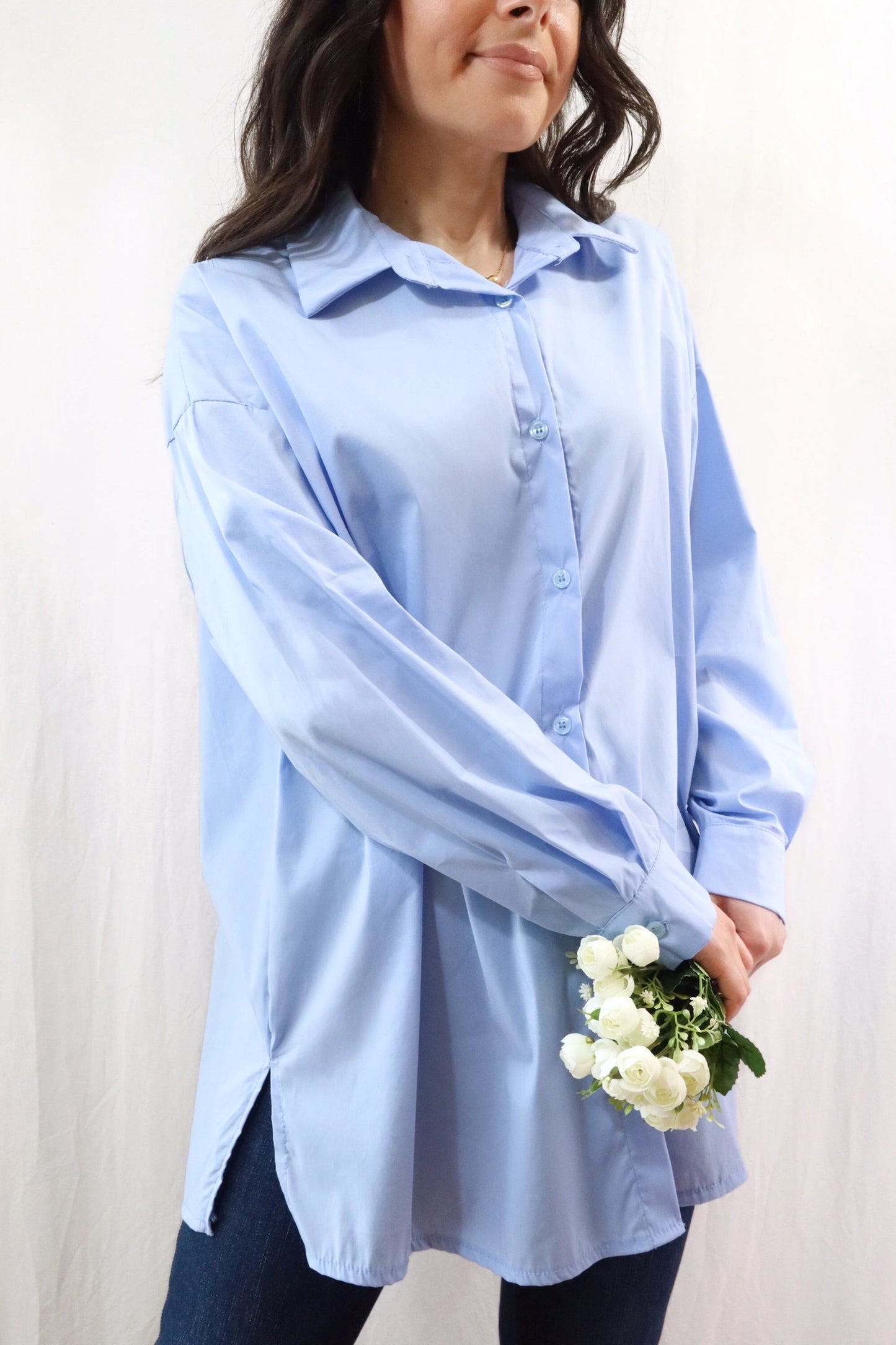 Oversized Blouse | Light Blue