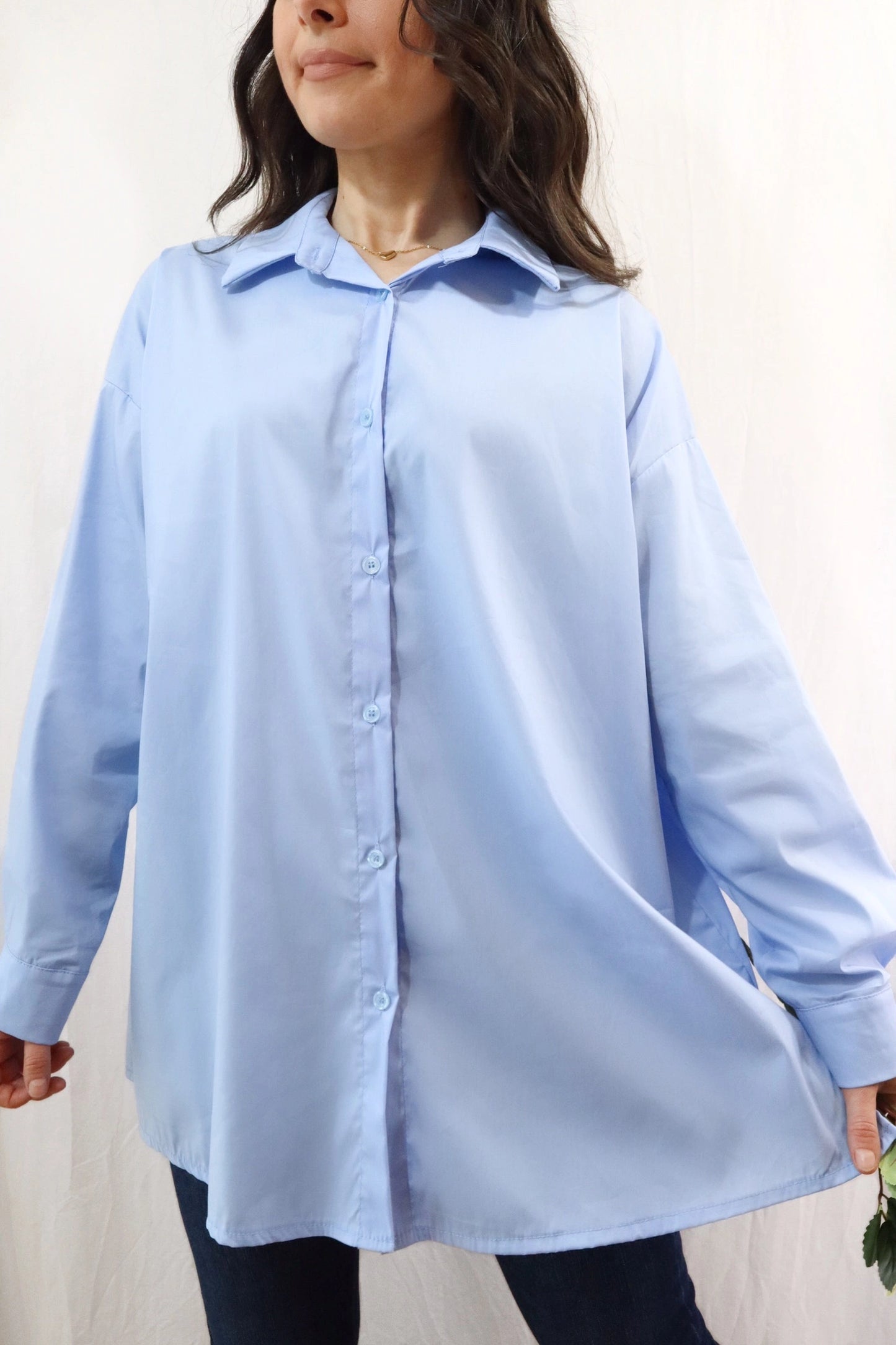 Oversized Blouse | Light Blue