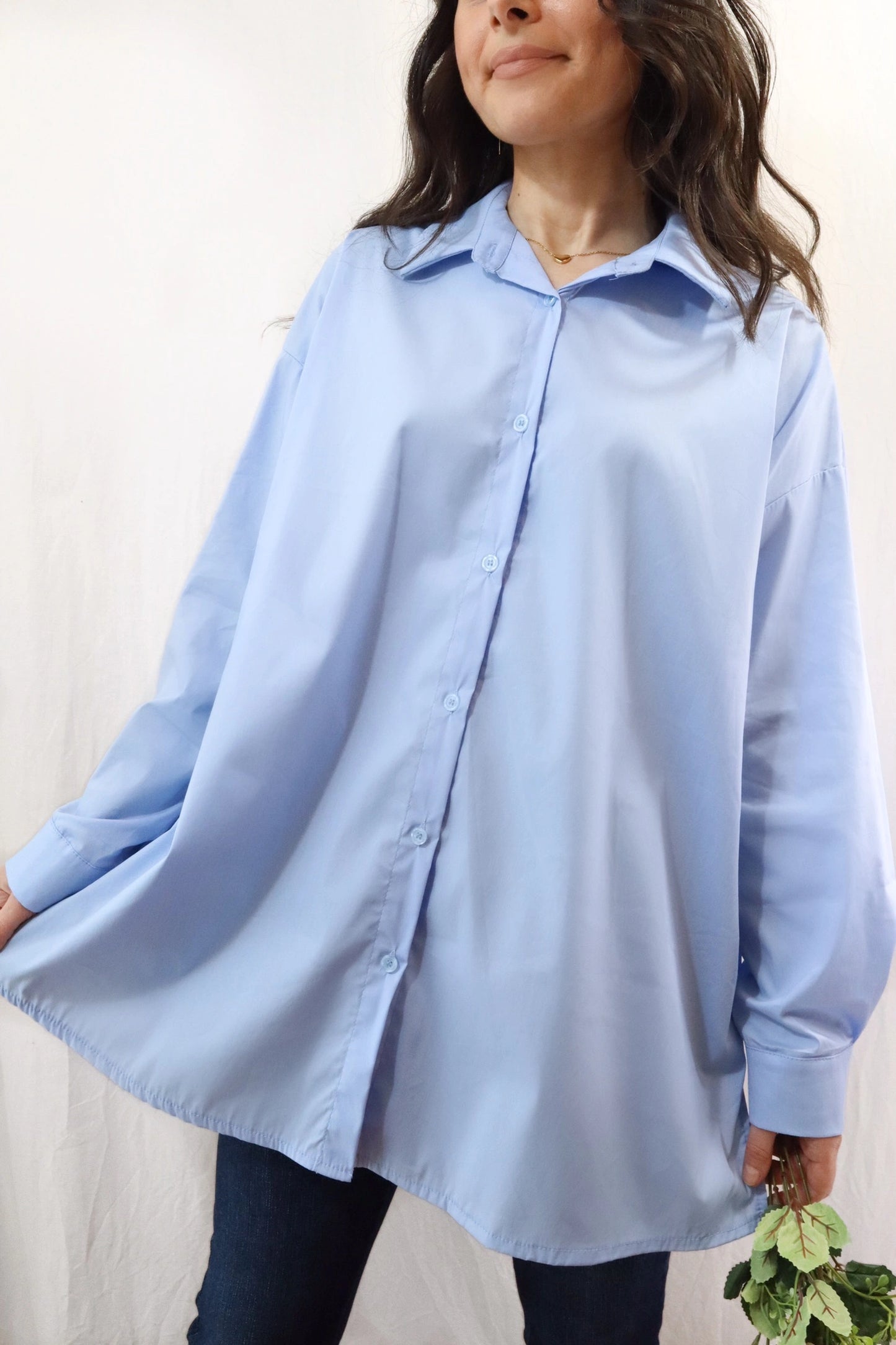 Oversized Blouse | Light Blue