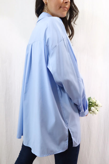 Oversized Blouse | Light Blue