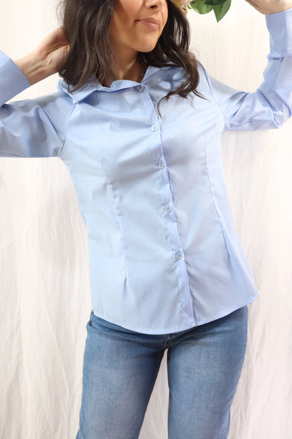 Camicia Aderente | Azzurro