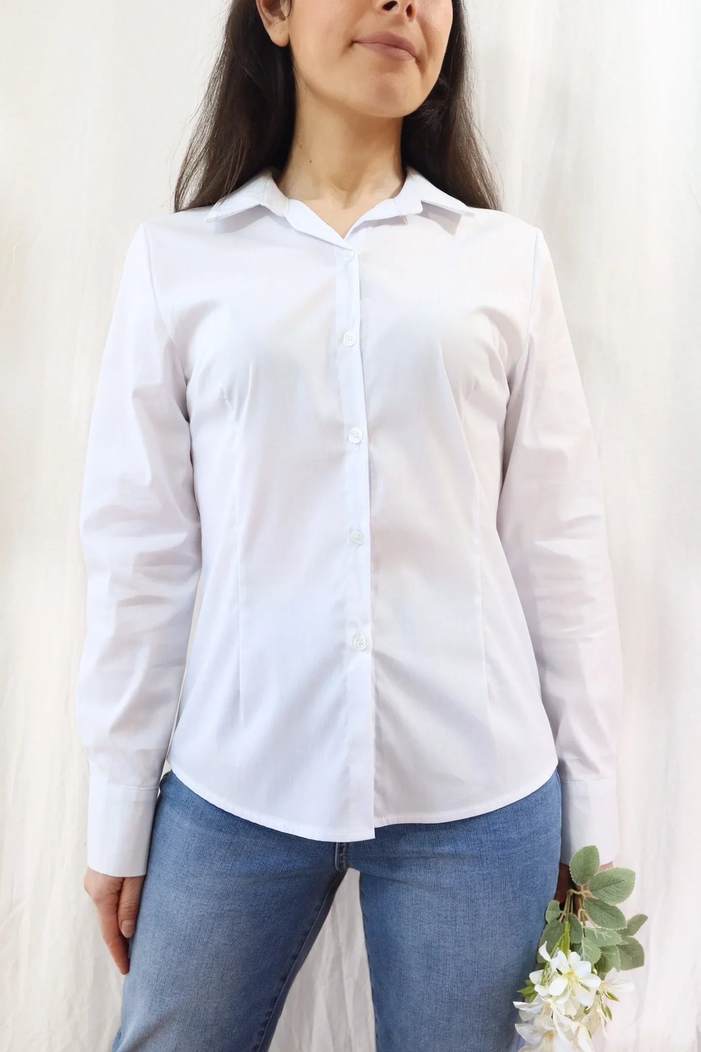 Camicia Aderente | Bianco