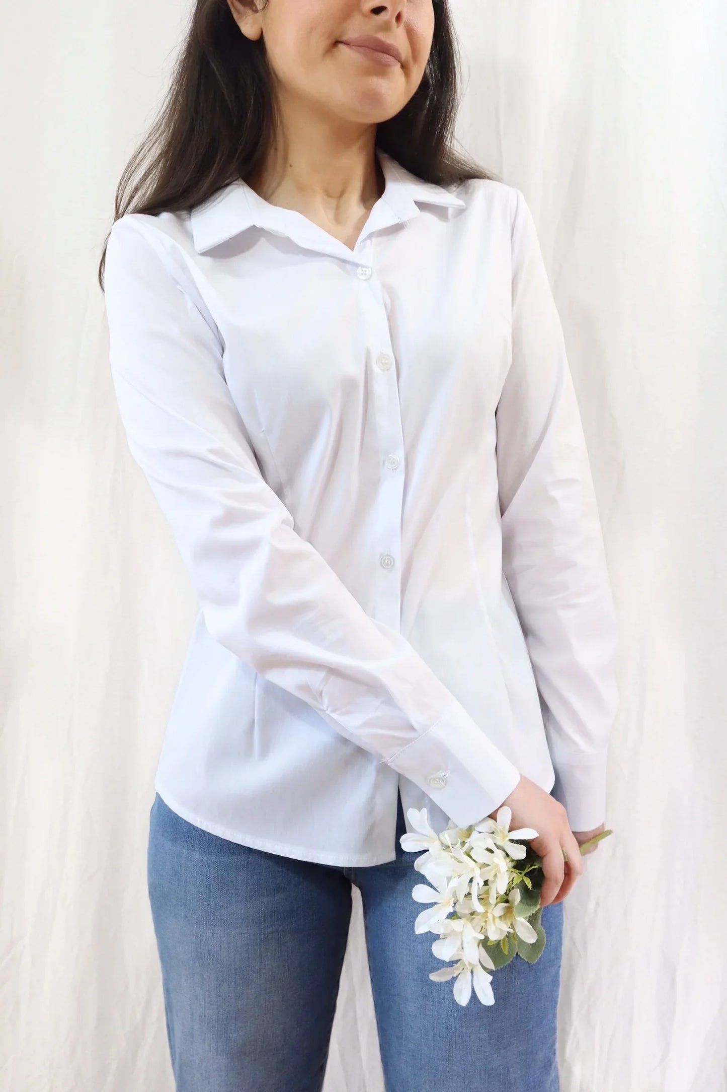 Camicia Aderente | Bianco