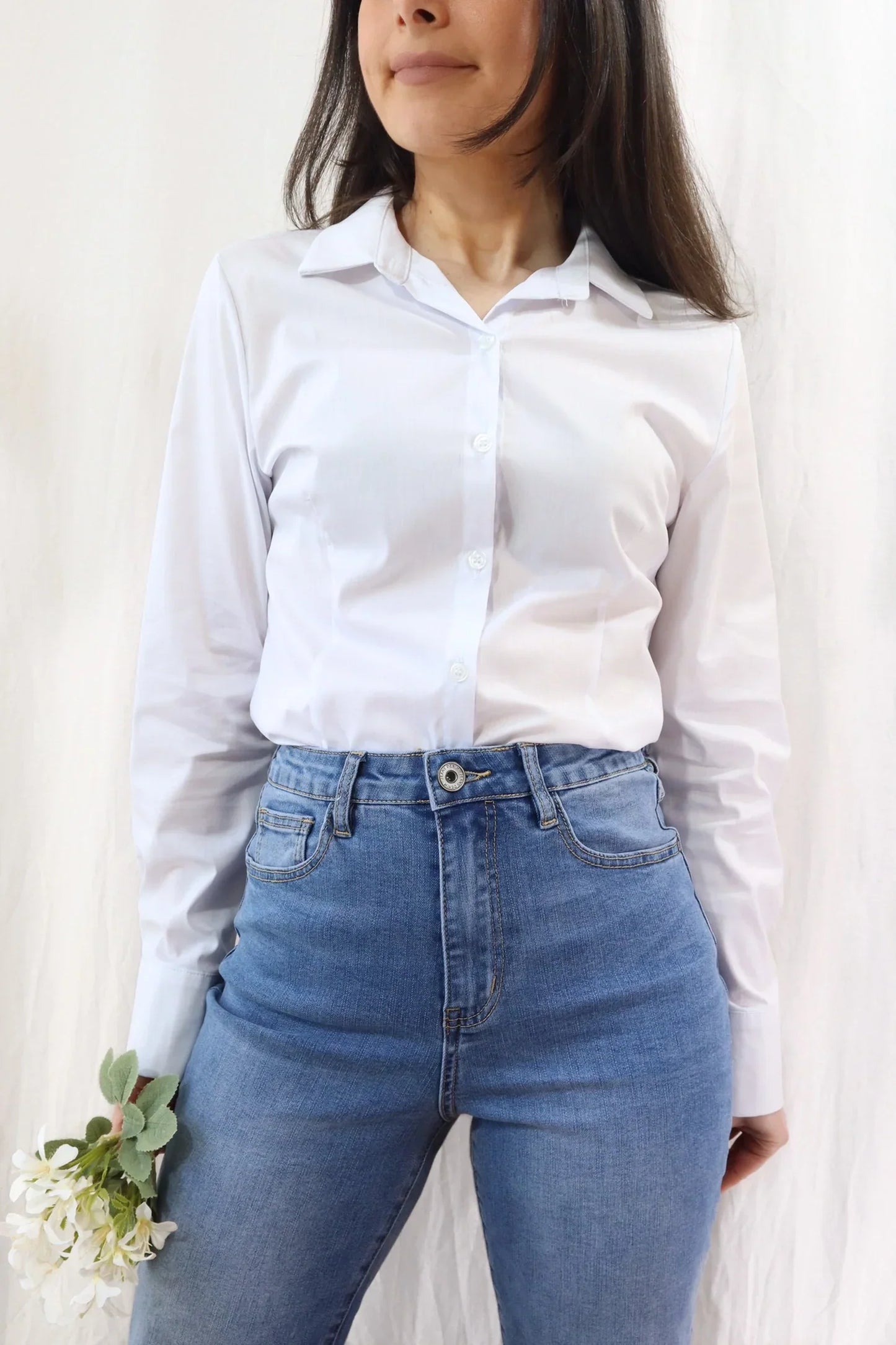 Camicia Aderente | Bianco