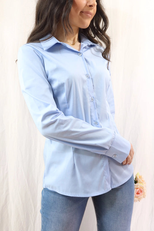 Fitted Shirt | Light Blue