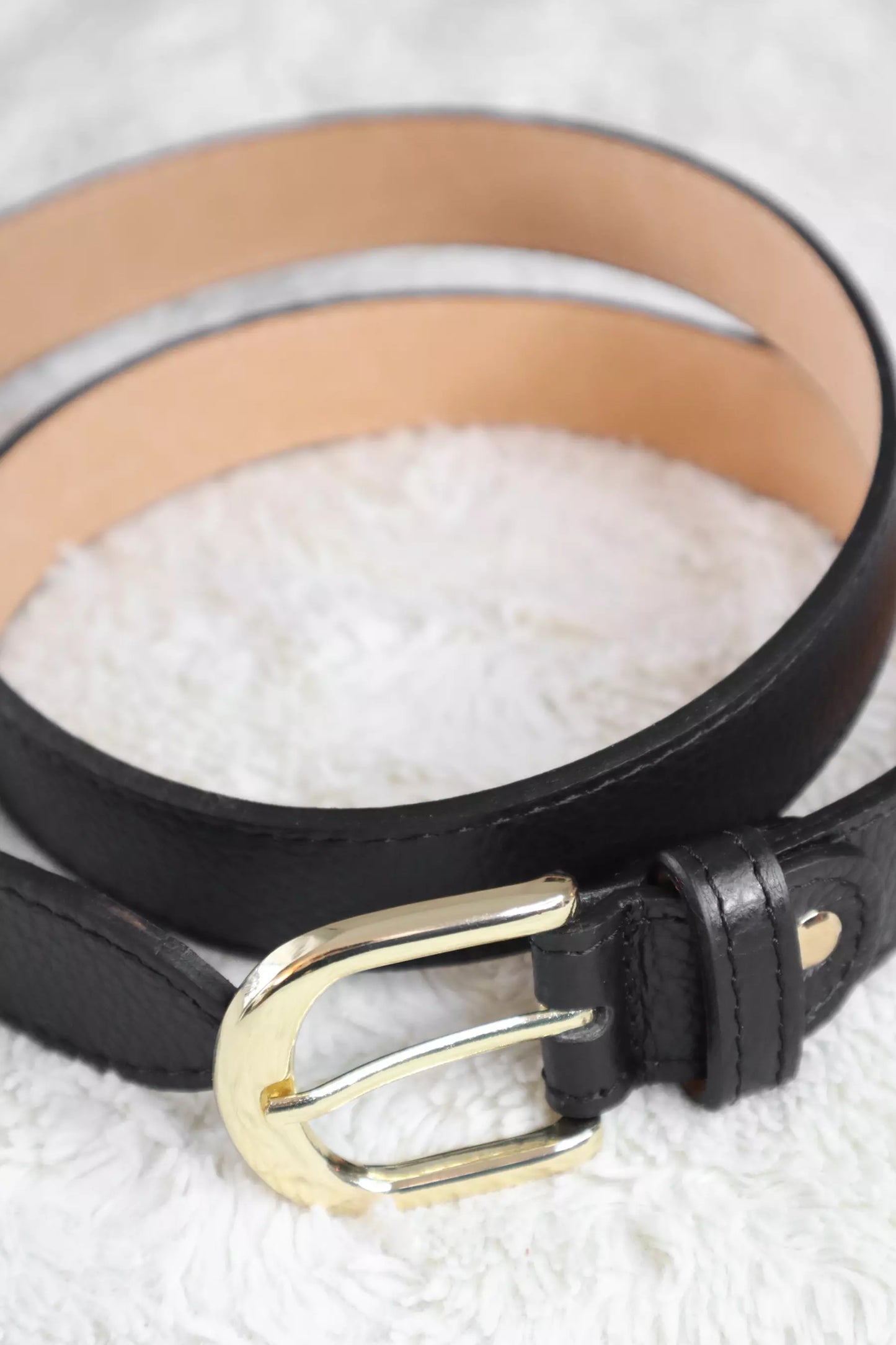 Made in Italy Leather Belt | Black