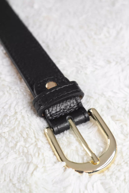 Made in Italy Leather Belt | Black