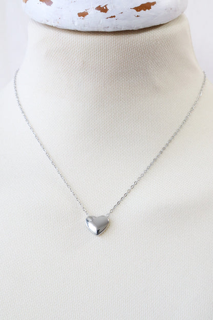 Heart Necklace | Silver Color