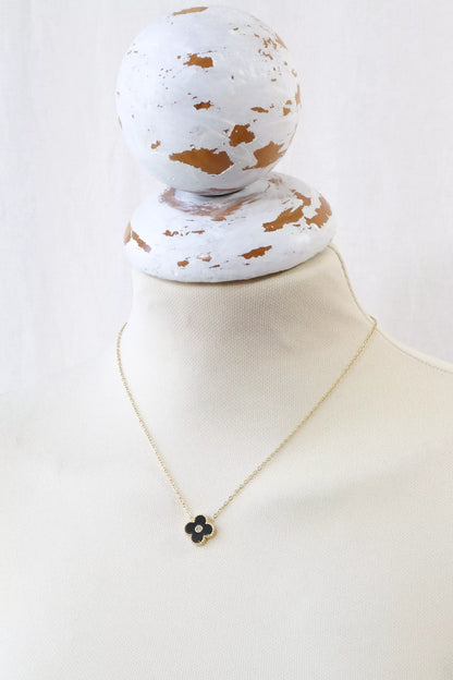 Collana con Quadrifoglio e Diamantino