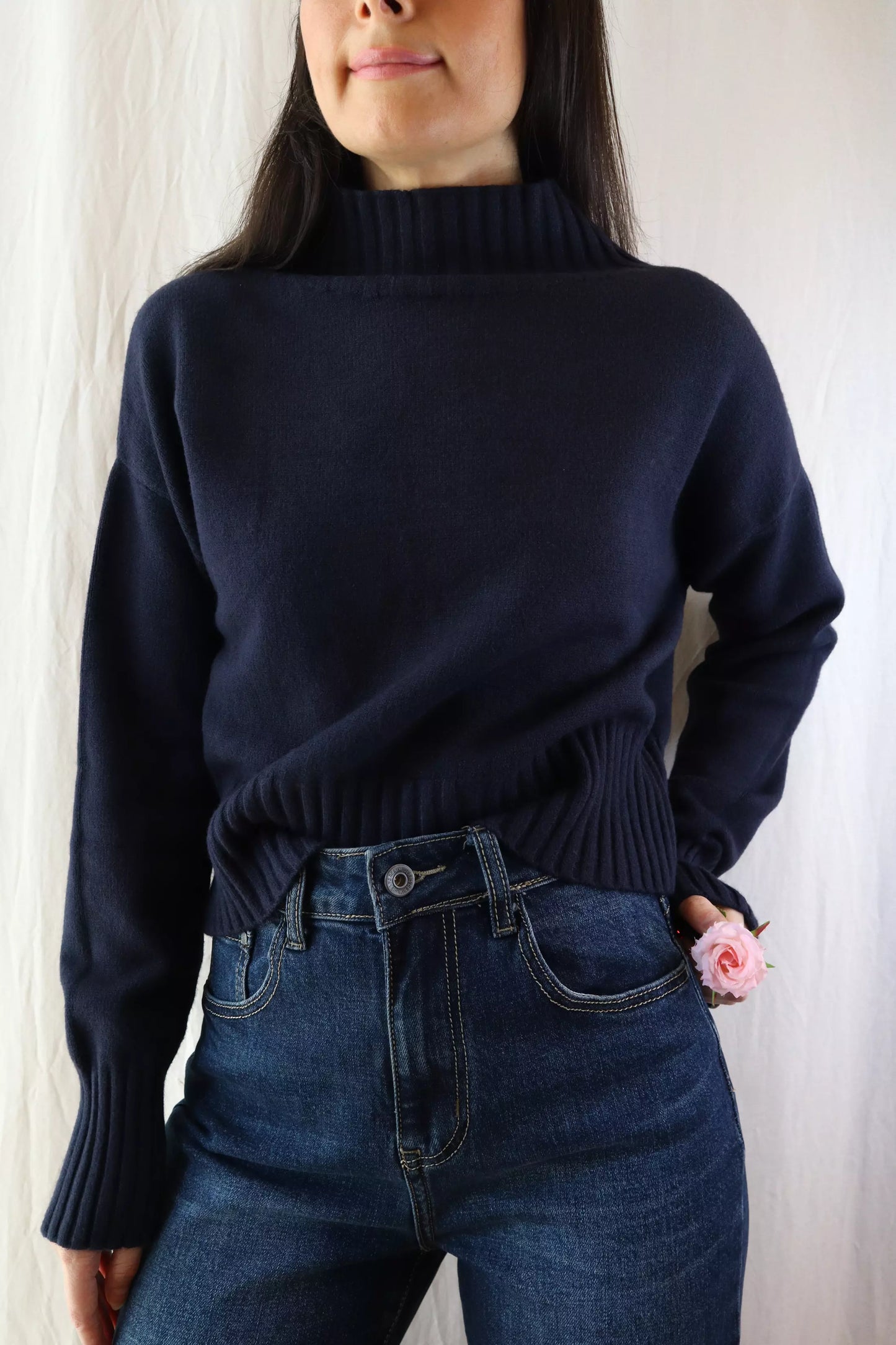 Turtleneck Sweater | Blue