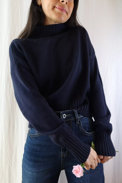 Turtleneck Sweater | Blue