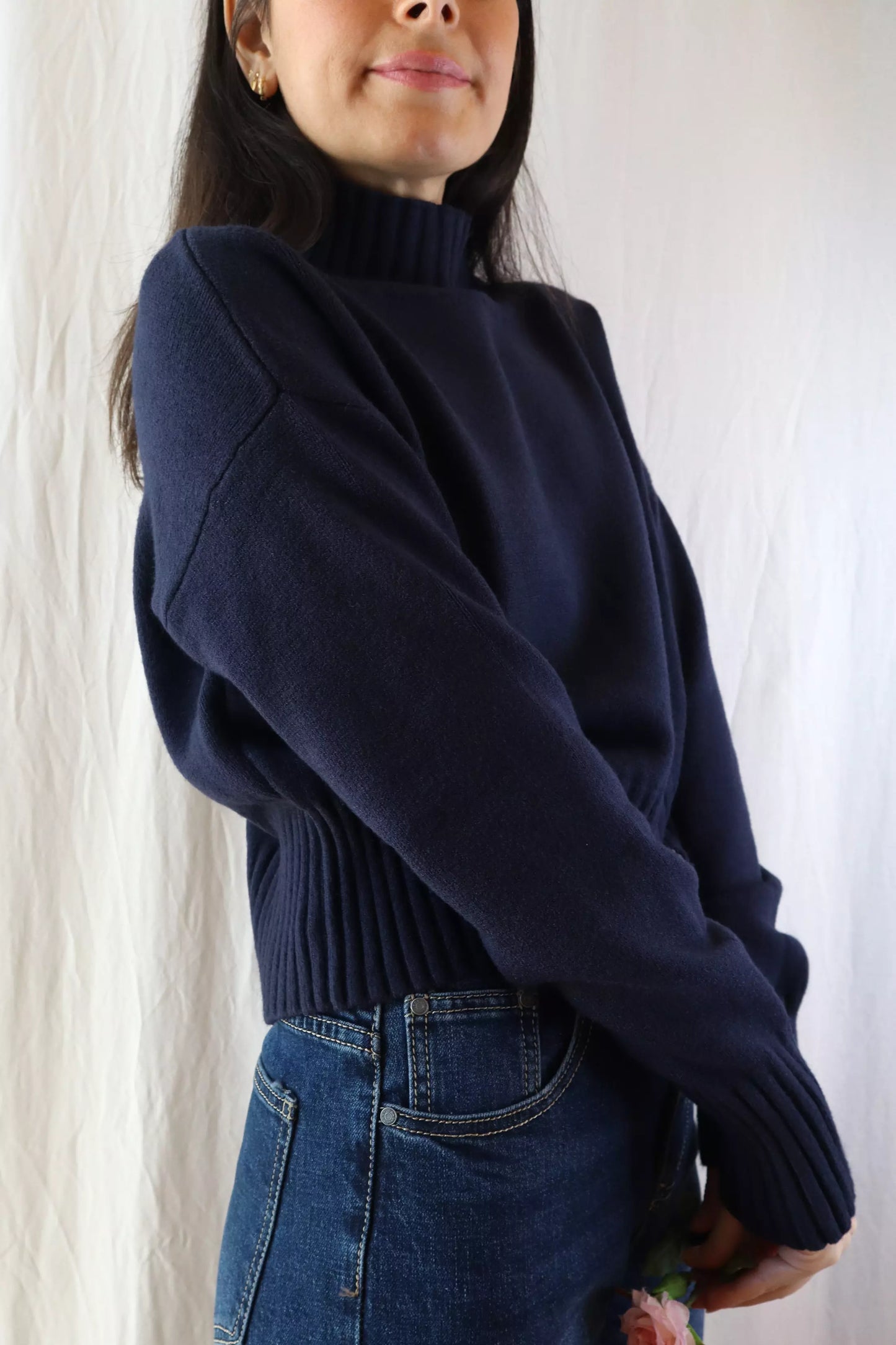 Turtleneck Sweater | Blue