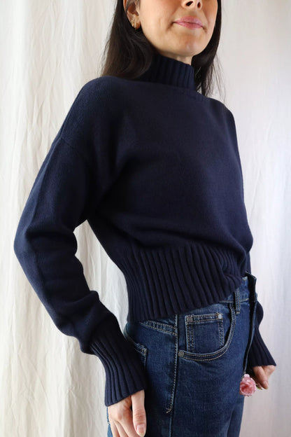 Turtleneck Sweater | Blue