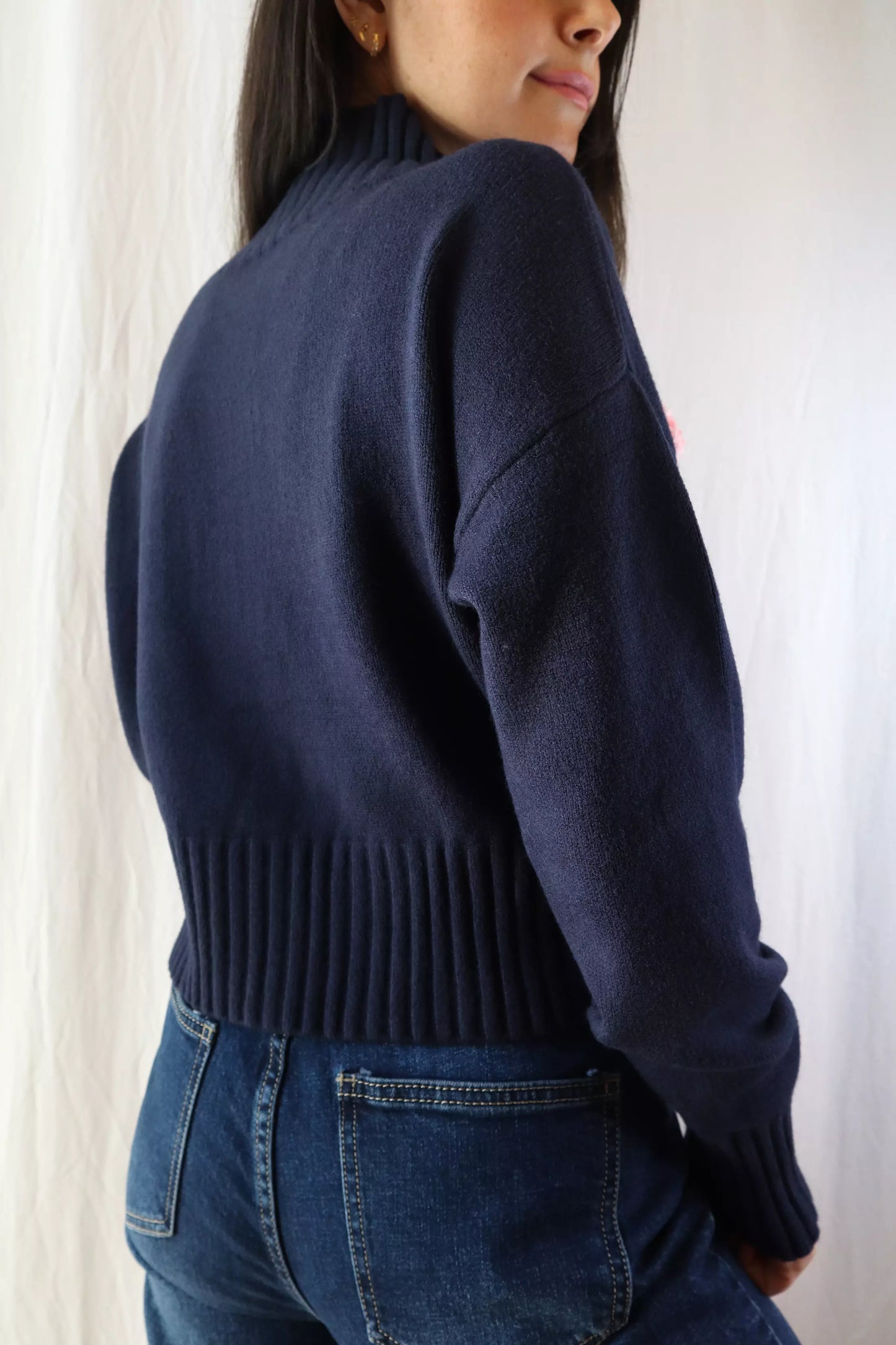 Turtleneck Sweater | Blue