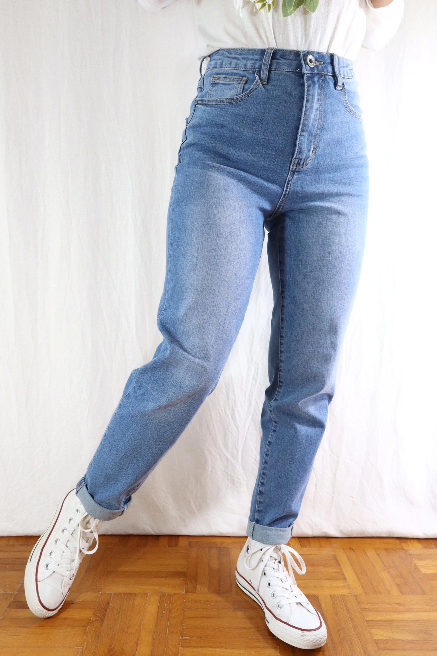 Jeans Slim Mom | Lavaggio Chiaro