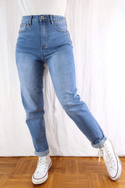 Jeans Slim Mom | Lavaggio Chiaro