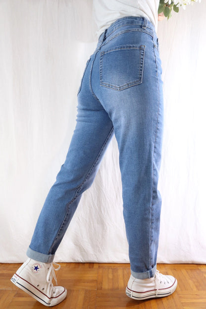 Jeans Slim Mom | Lavaggio Chiaro