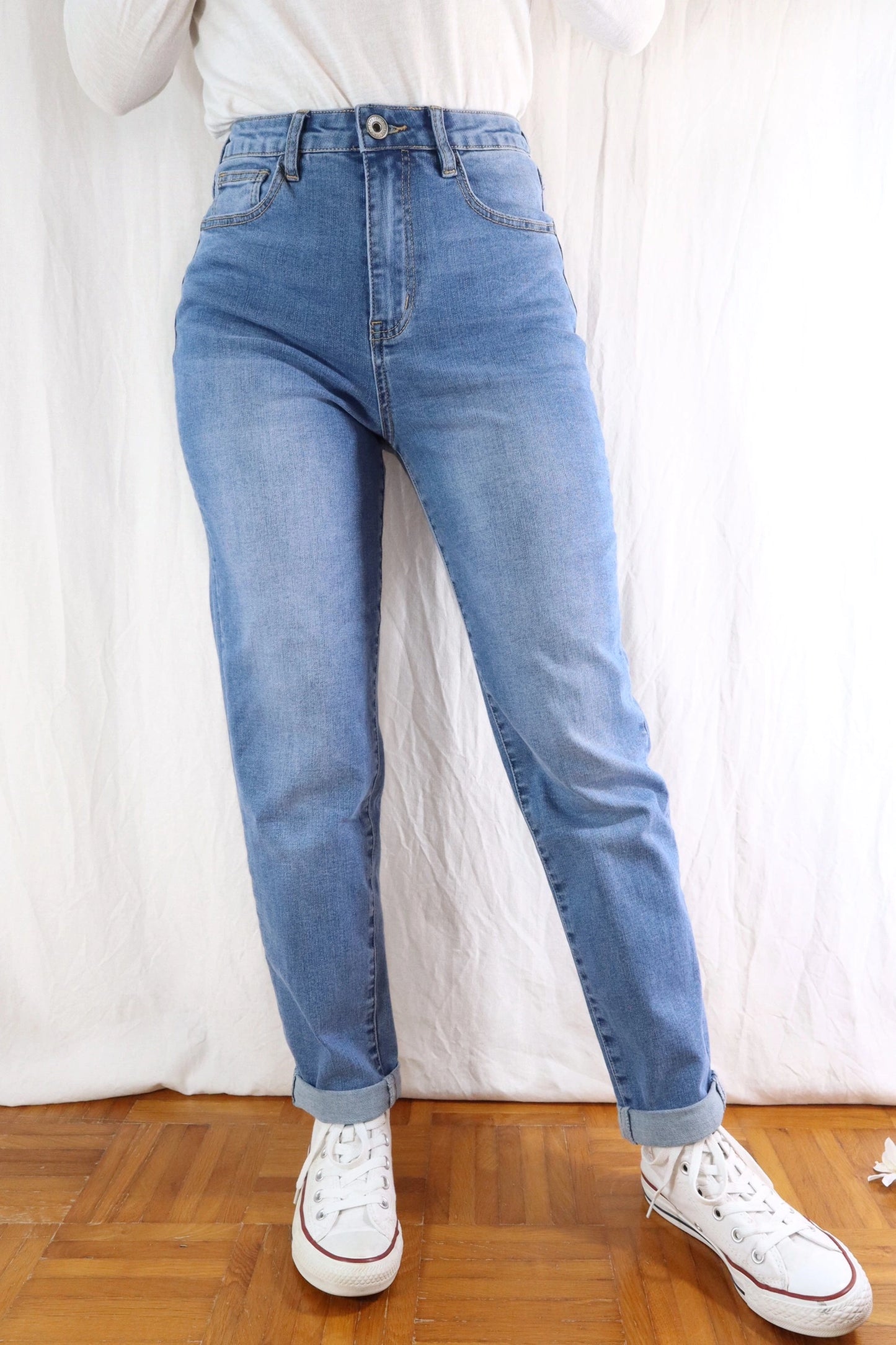 Jeans Slim Mom | Lavaggio Chiaro