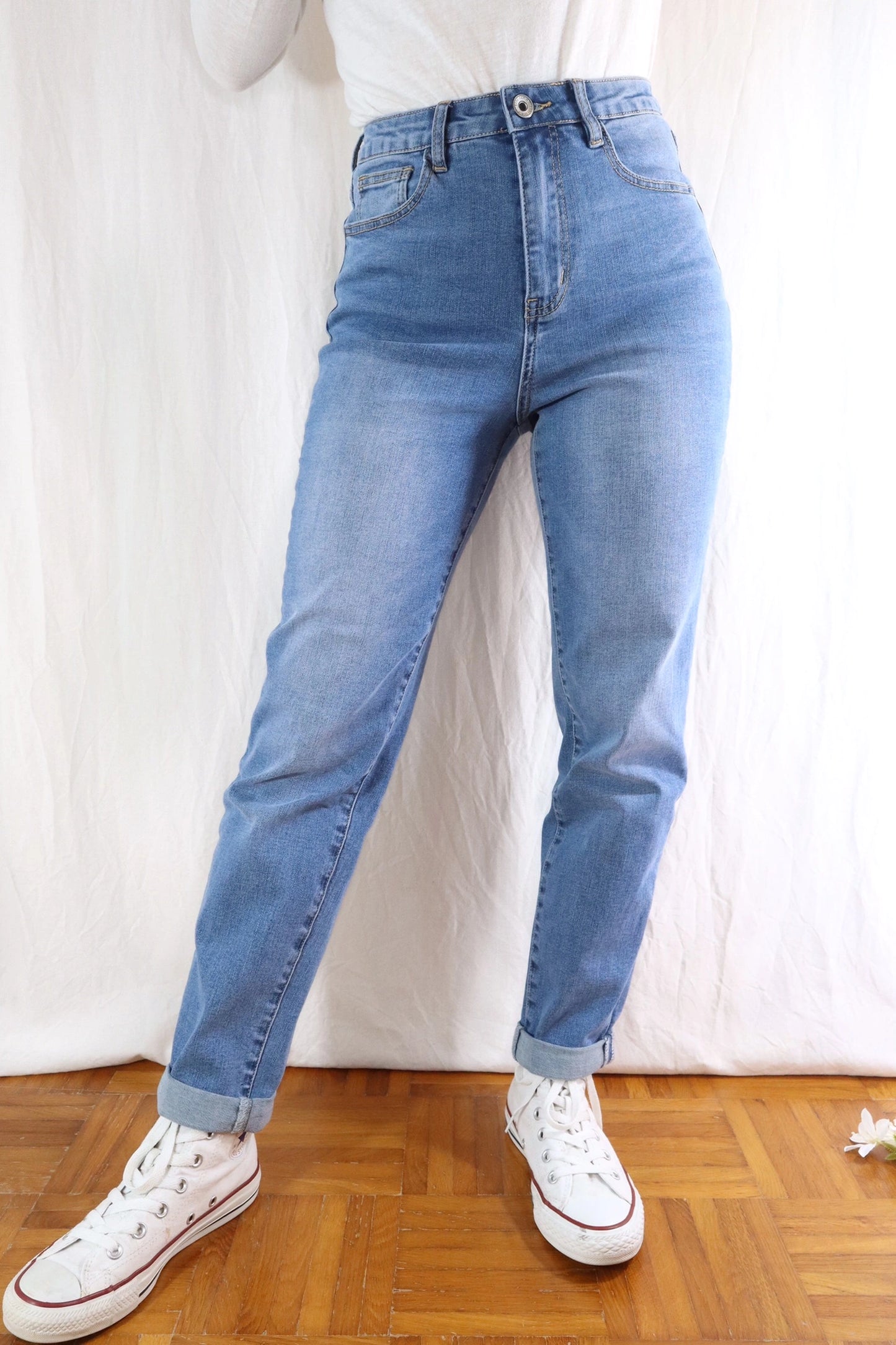 Jeans Slim Mom | Lavaggio Chiaro