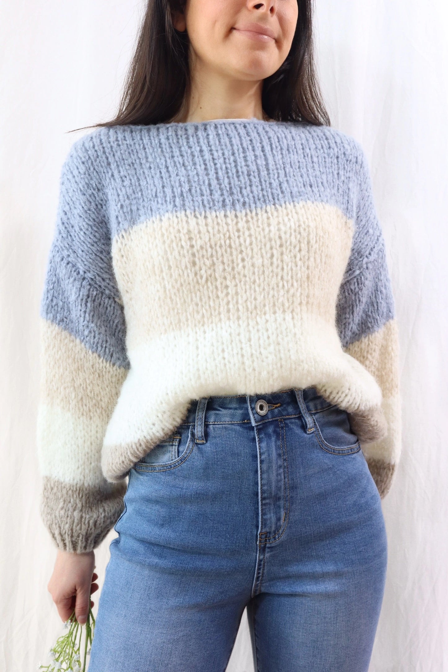 Pullover a Rigoni in Misto Mohair | Toni Azzurro