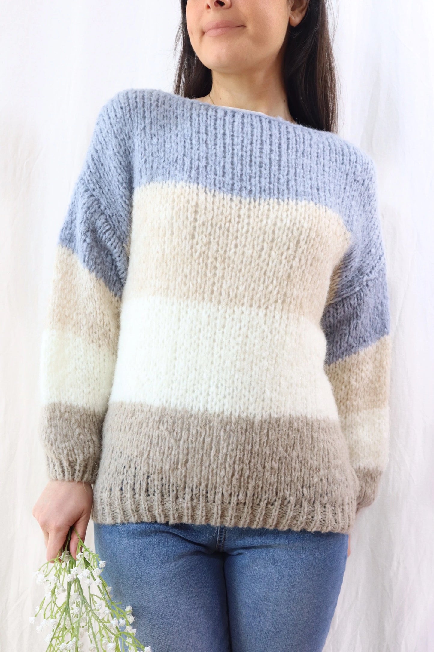 Pullover a Rigoni in Misto Mohair | Toni Azzurro